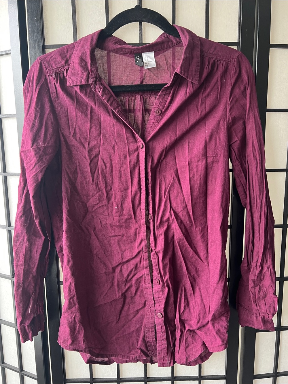Women’s Button-Down Shirt - Plum